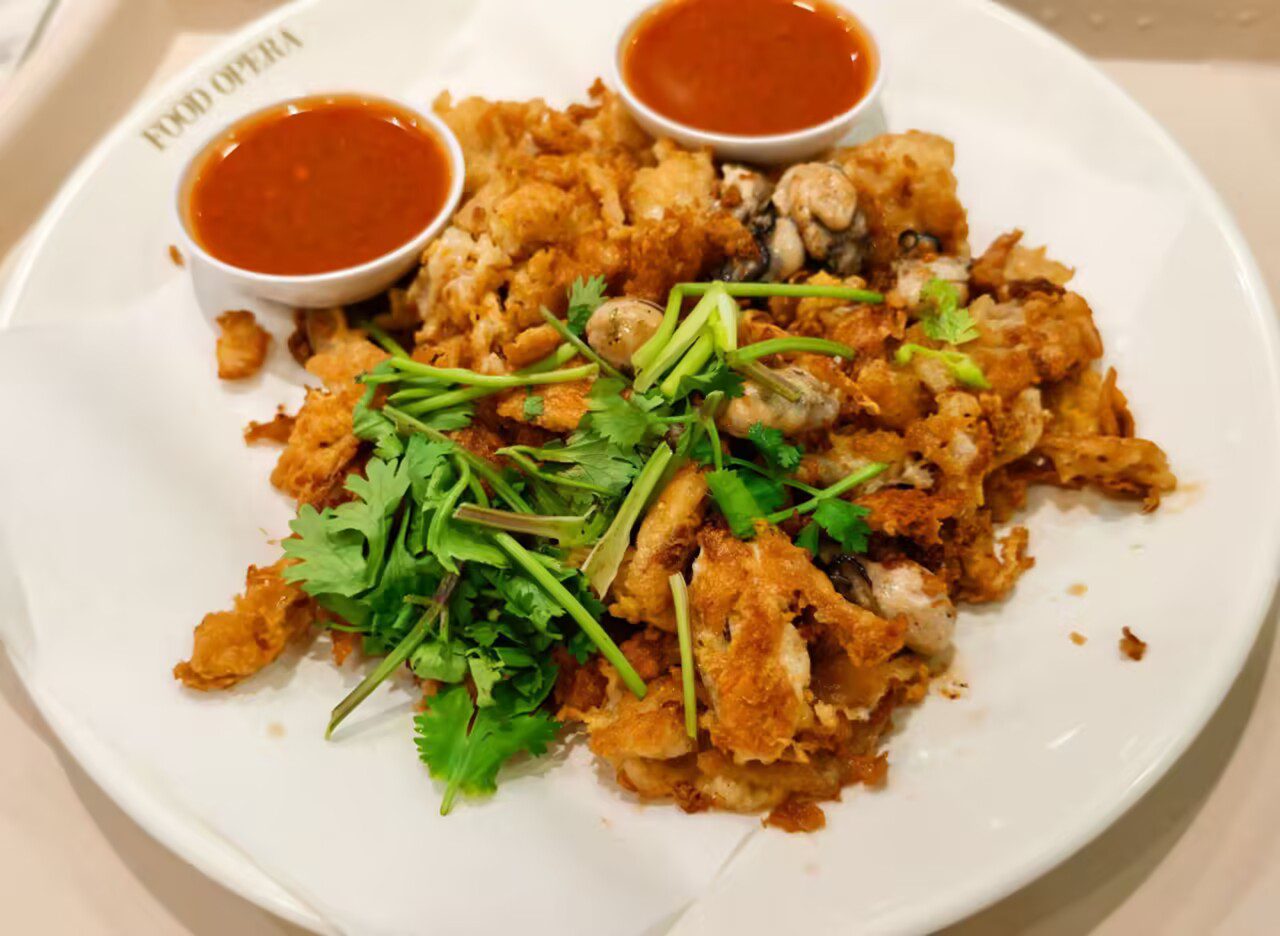 莆田餐厅的炸海蛎菜品